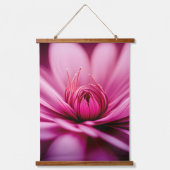Helderroze Dahlia, Floral, set van 3 Hangend Wandkleed (Voorkant)