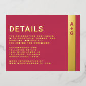 Helderroze Details Behuizing Kaart (Voorkant)