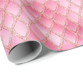 Helderroze drakenschalen cadeaupapier (Rol Hoek)