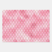 Helderroze drakenschalen inpakpapier vel (Voorkant 3)