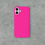 Helderroze Eenvoudige minimalist iPhone 16 Plus Hoesje<br><div class="desc">Eenvoudig massief helder roze.</div>