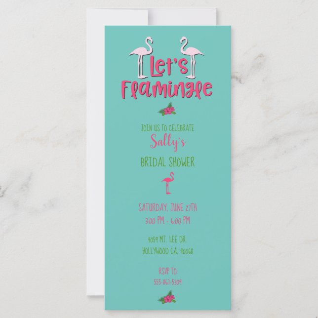 Helderroze en Blauwgroen Vrijgezellenfeest (Voorkant)