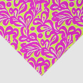 Helderroze en geel botanisch tissuepapier (Detail)