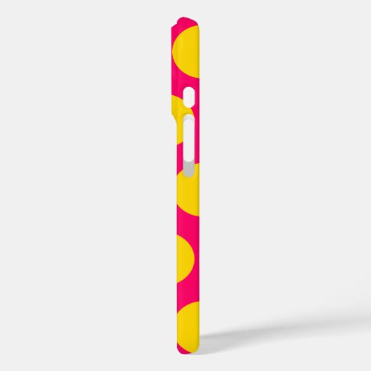 Helderroze en goudpokkendots Case-Mate iPhone case (Achterkant / Links)