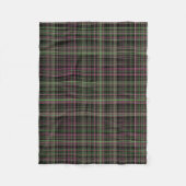 Helderroze en groene spelden fleece deken (Voorkant)