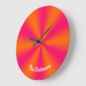 Helderroze en Oranje verloop Grote Klok (Hoek)