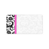 Helderroze en zwarte Stippen verzenden Etiket (Voorkant)