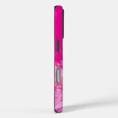 Helderroze Floral Case-Mate iPhone Case (Achterkant / Rechts)