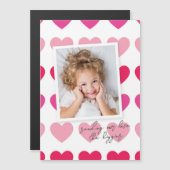 Helderroze foto-Valentijnsdag (Voorkant / Achterkant)