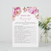 Helderroze fuchsia Wat zei de bruidegom spel (Staand voorkant)