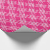 Helderroze gepantserde omslagpapier cadeaupapier (Hoek)