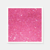 Helderroze Glitter Servet (Voorkant)