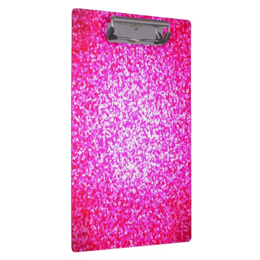 Helderroze glitterklembord klembord (Rechts)