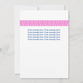 Helderroze Golfer's Gepersonaliseerd Wenskaart Bedankkaart (Achterkant)