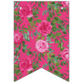 Helderroze handvuurvlaggen vlaggetjes (Eerste vlag)