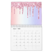 Helderroze inktdruppelaar voor regenboogpasta's kalender (Mar 2026)