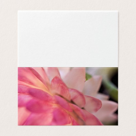 Helderroze Kaart van bloem (Buitenkant ongevouwen)