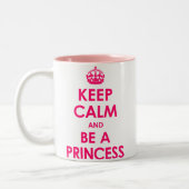 Helderroze kalm houden en prinses zijn Mokken (Links)