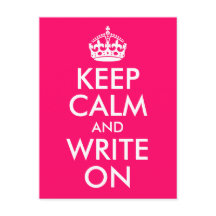 Helderroze kalm houden en schrijven