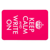 Helderroze kalm houden en schrijven magneet (Horizontaal)