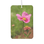 Helderroze kosmos ventilator op groen luchtverfrisser (Voorkant)