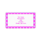 Helderroze labels voor grote retouradressen (Voorkant)