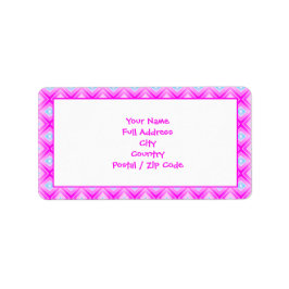 Helderroze labels voor grote retouradressen