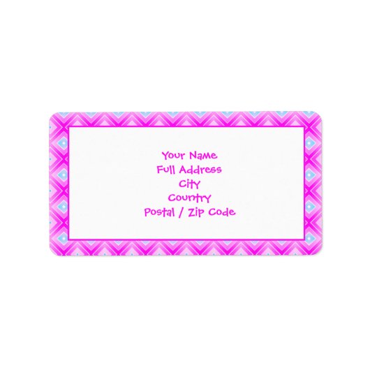 Helderroze labels voor grote retouradressen (Voorkant)