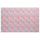 Helderroze lamingos op blauw stof (Fat Quarter)