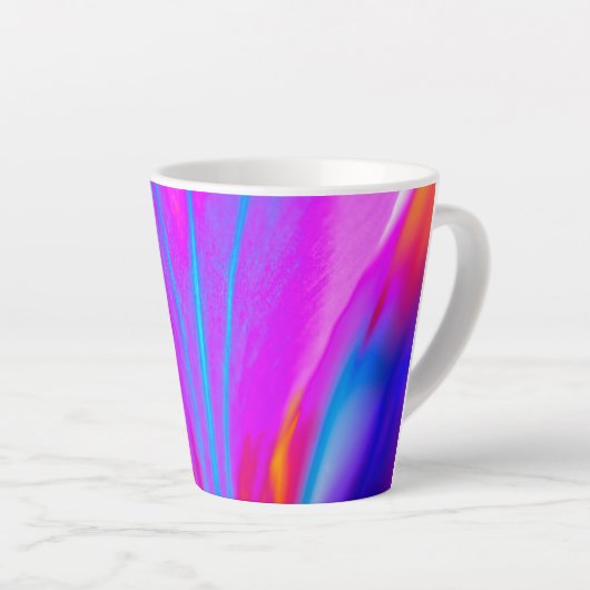 Helderroze latte Mok (Rechterhoek)