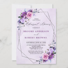 Helderroze Lila Paarse tinten repetitie diner