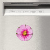Helderroze madeliefje magneet (Insitu (Vaatwasser))