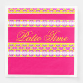 Helderroze met geel servet (Voorkant)