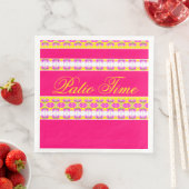 Helderroze met geel servet (Insitu)