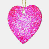 Helderroze mode hart ornament (Links)