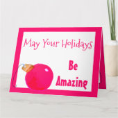 Helderroze, niet-radiaal, gestileerd kaart (Voorkant)