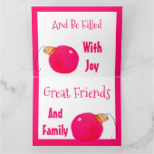 Helderroze, niet-radiaal, gestileerd kaart (Binnen)