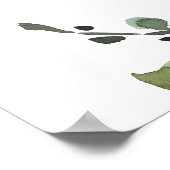 Helderroze oranje pony baby shower welkom poster (Hoek)