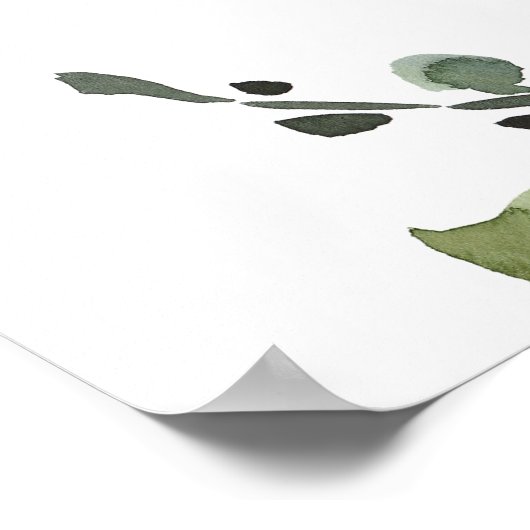 Helderroze oranje pony baby shower welkom poster (Hoek)