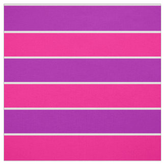 Helderroze Paarse brede strips met strips Stof