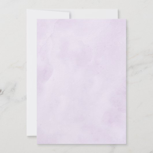 Helderroze Paarse Waterverf Flowers Save The Date (Achterkant)