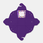 Helderroze paarse wilde bloem is in bloei #3 bedankdoosjes (Uitgevouwen)