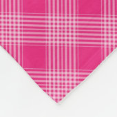 Helderroze patroon fleece deken (Hoek)