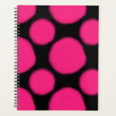 Helderroze patroon planner (Voorkant)