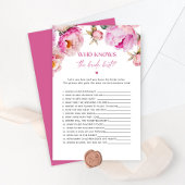 Helderroze pioen Wie kent de bruid beste spel