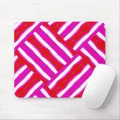 Helderroze rode geweven gepatterd muismat (Met muis)