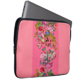 Helderroze  Roos Garden Electronics Bag Laptop Sleeve (Voorkant Rechts)