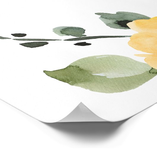 Helderroze sinaasappel pioen vrijgezellenfeest wel poster (Hoek)