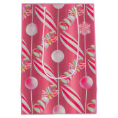 Helderroze Snoep Lane Collectie Medium Cadeauzakje (Achterkant)