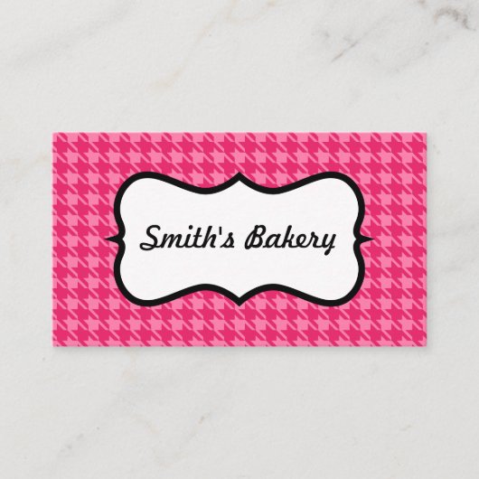 Helderroze Visitekaartje (Voorkant)